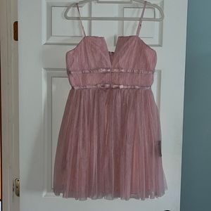 Lulus pretty in pink tulle dress is so cute! Size large